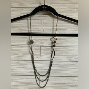 Bronze tone Multi-Layered Necklace